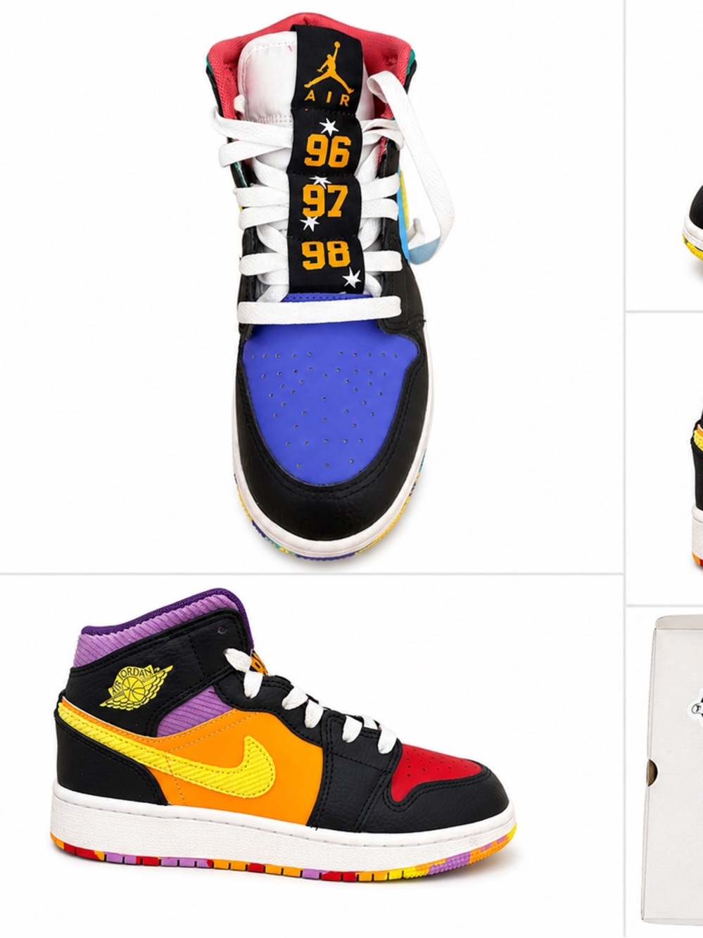 Nike Air Jordan 1 Mid SE “Rivals” (The Six Ring Dynasty) GS Youth 3.5Y NWT w/ Bo